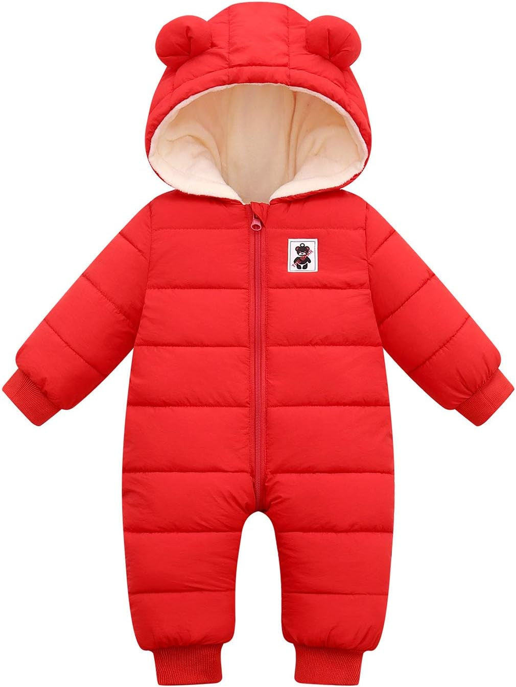 Baby Snowsuit Winter Coat Warm Hoodie Romper Puffer Jacket
