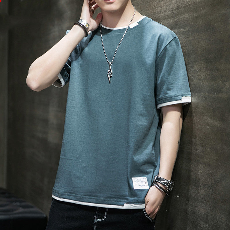 Summer Short Sleeve t-Shirt Men-8