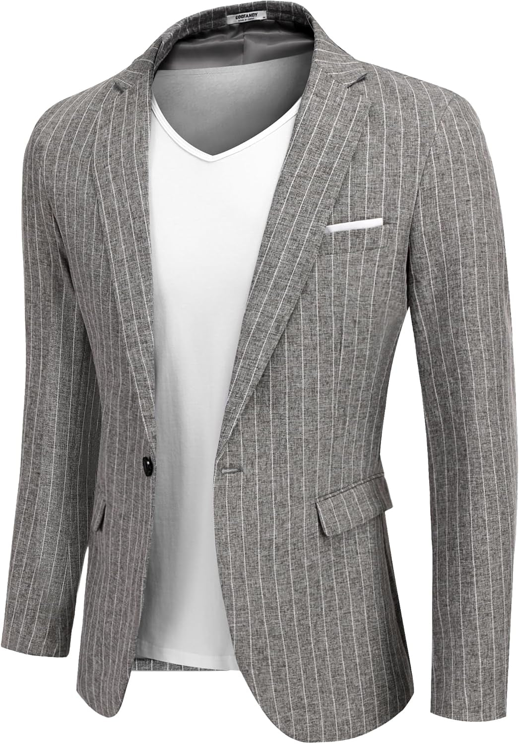 Men'S Blazer Casual Sport Coats Slim Fit One Button Suit Jacket Lightweight Sports Jacket