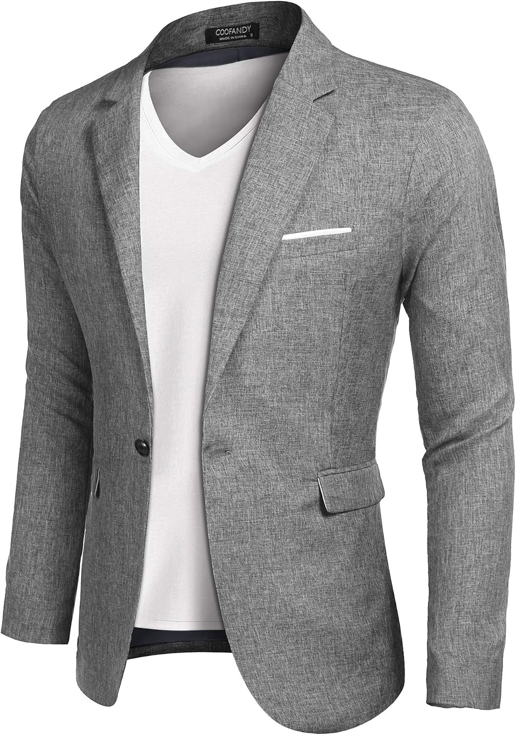 Men'S Blazer Casual Sport Coats Slim Fit One Button Suit Jacket Lightweight Sports Jacket