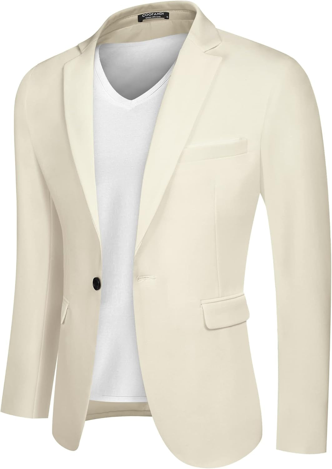 Men'S Blazer Casual Sport Coats Slim Fit One Button Suit Jacket Lightweight Sports Jacket