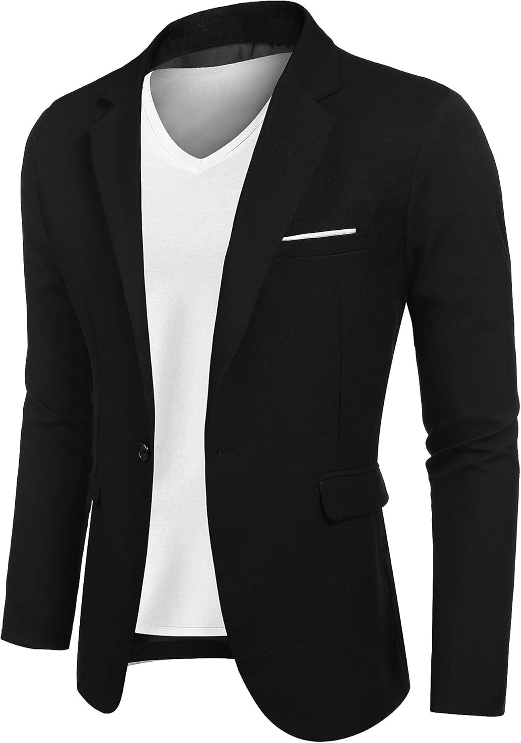 Men'S Blazer Casual Sport Coats Slim Fit One Button Suit Jacket Lightweight Sports Jacket