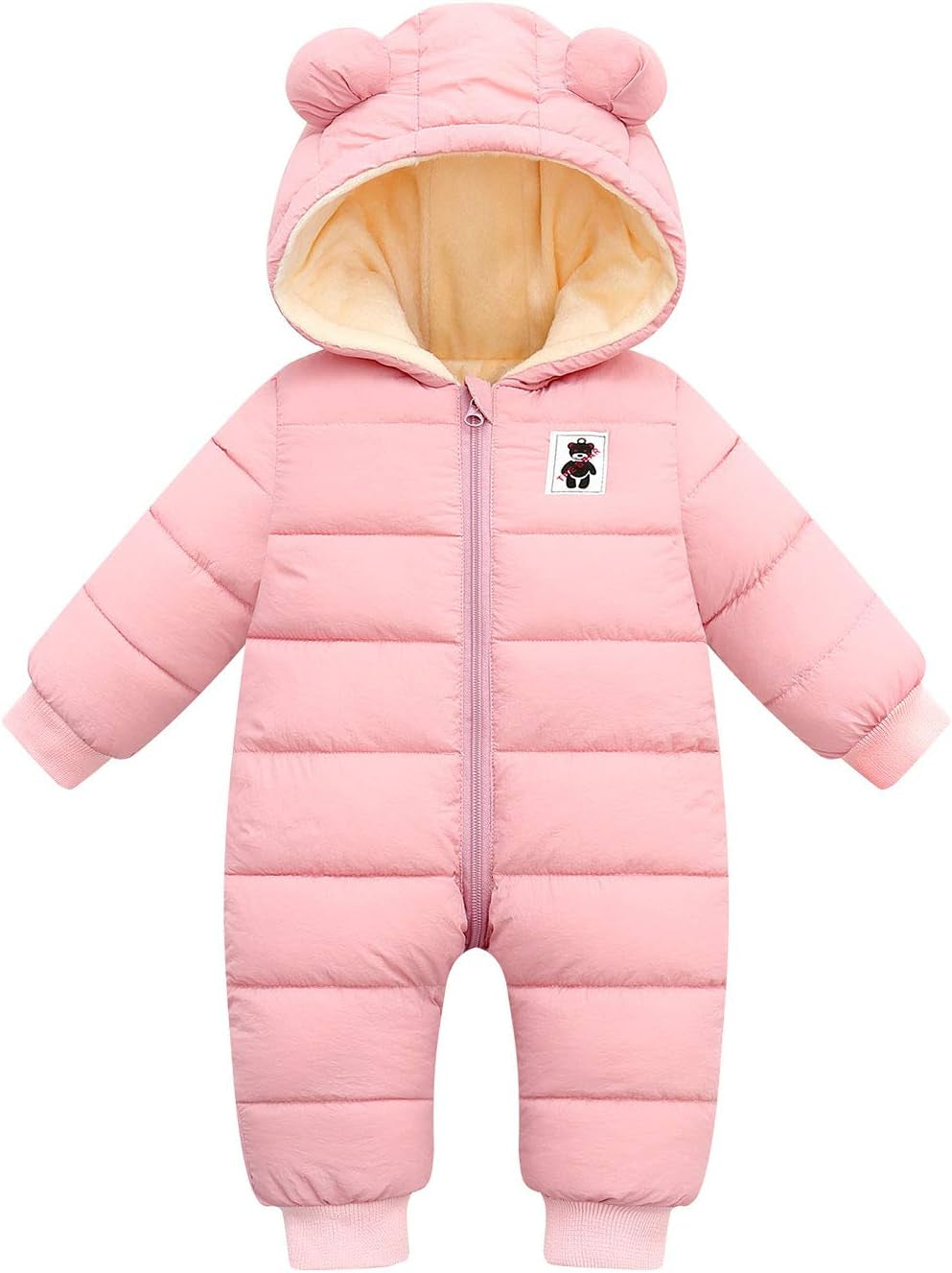 Baby Snowsuit Winter Coat Warm Hoodie Romper Puffer Jacket