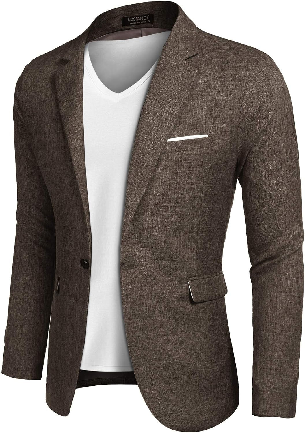 Men'S Blazer Casual Sport Coats Slim Fit One Button Suit Jacket Lightweight Sports Jacket