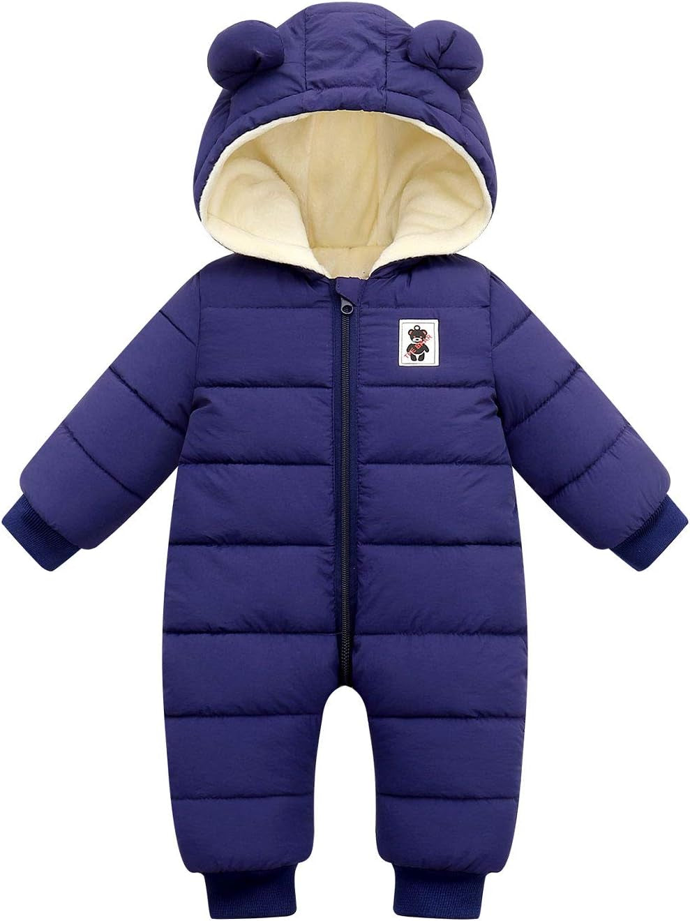 Baby Snowsuit Winter Coat Warm Hoodie Romper Puffer Jacket
