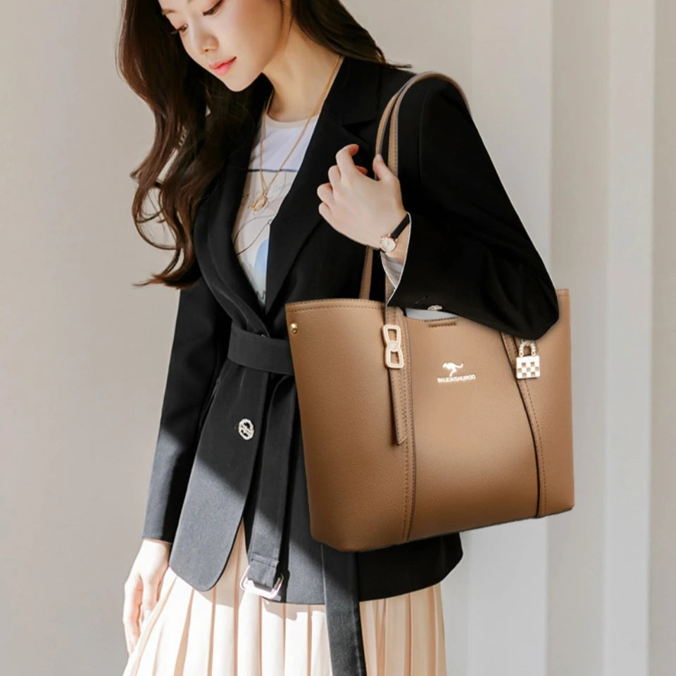 Luxury Handbags Woman Bags Designer Big Shoulder Bags for Women's Trendy Large Capacity Ladies Leather Hand Casual Tote Bag