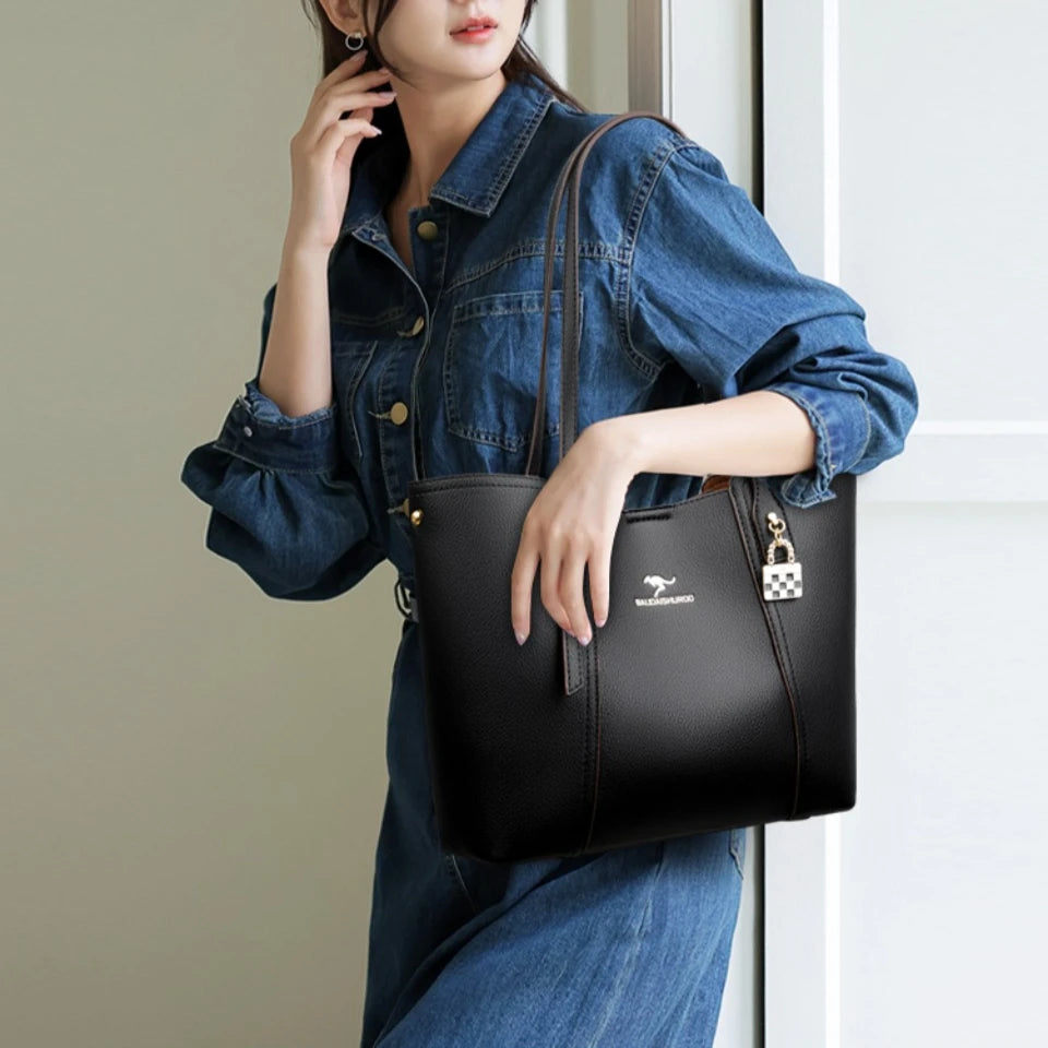 Luxury Handbags Woman Bags Designer Big Shoulder Bags for Women's Trendy Large Capacity Ladies Leather Hand Casual Tote Bag