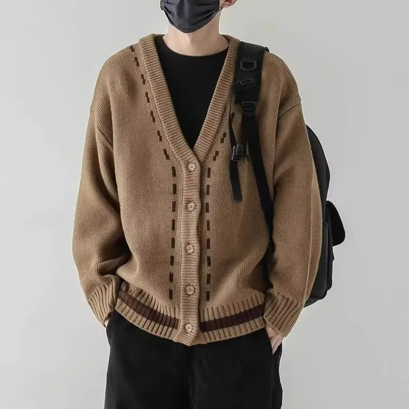 New in Sweaters for Men Sweater Knit Cardigan Autumn Men's Jackets Cárdigan Mens Sweatshirt Knitwear Man Clothes Male Coat Coats