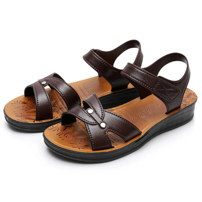 Sandals for Women Solid Colour Open Toe Slippers Women Outdoor Beach Casual Shoes Non-slip Soft Sole Sandals Sandalias De Mujer