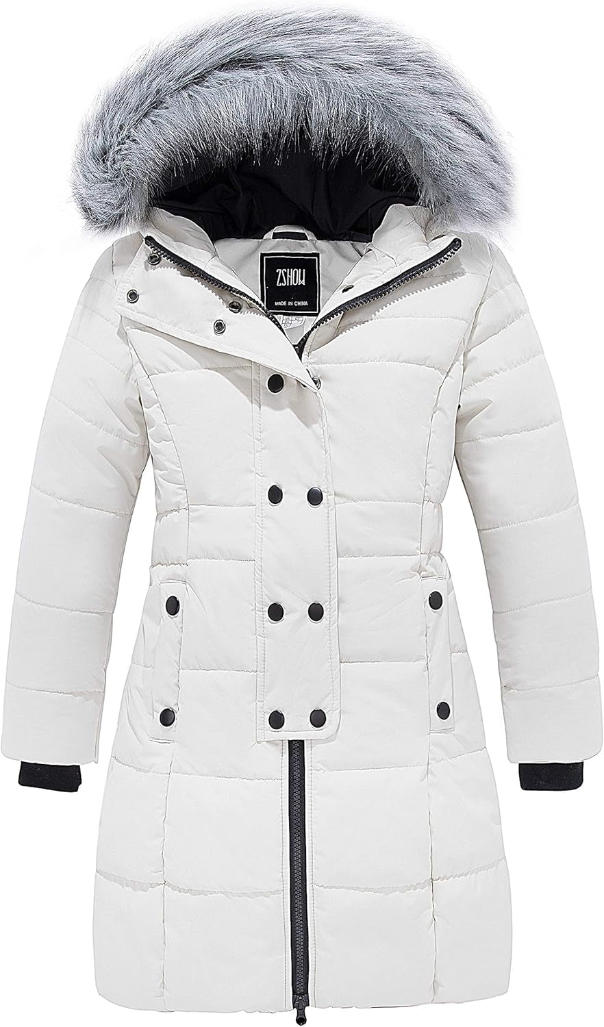Girls' Long Winter Coat Parka Waterproof Warm Puffer Jacket