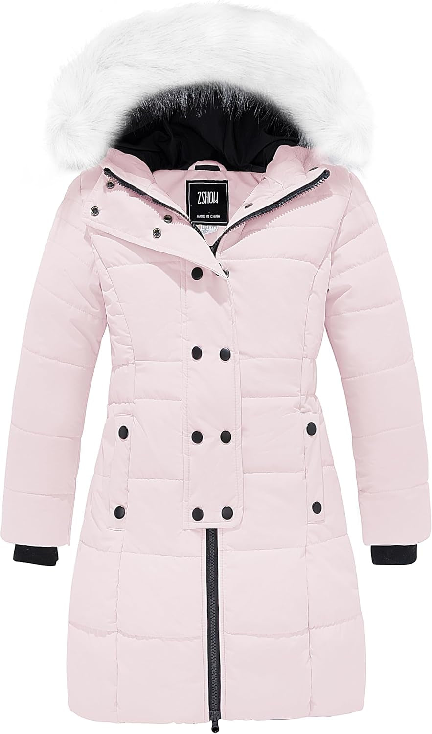 Girls' Long Winter Coat Parka Waterproof Warm Puffer Jacket