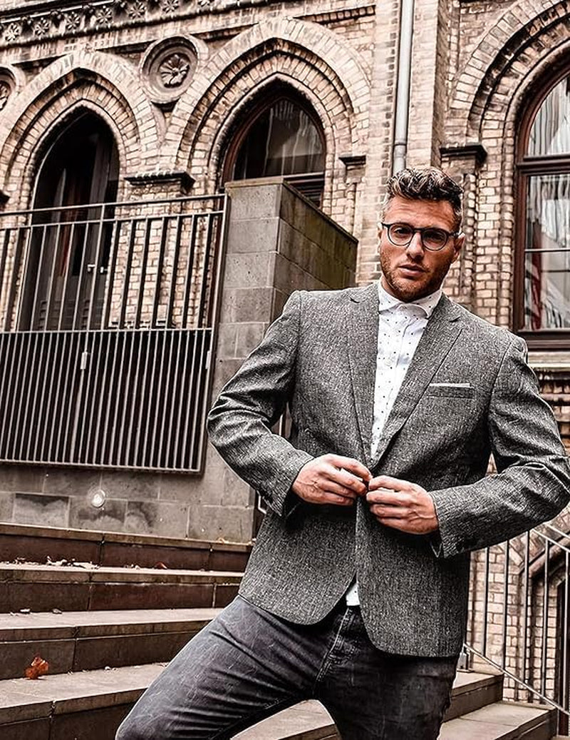 Men'S Blazer Casual Sport Coats Slim Fit One Button Suit Jacket Lightweight Sports Jacket