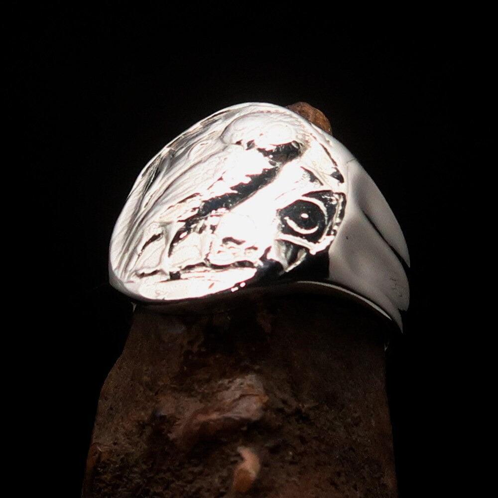 Owl Ring, Men's Ring, ancient Greek Coin Ring, Owl Drachma Ring, Men's Pinky Ring, Sterling Silver Ring, Owl Coin Ring, handmade silver ring-4
