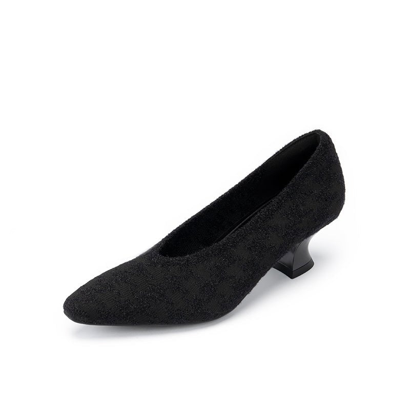 Modern Elegant Block Heel Pumps