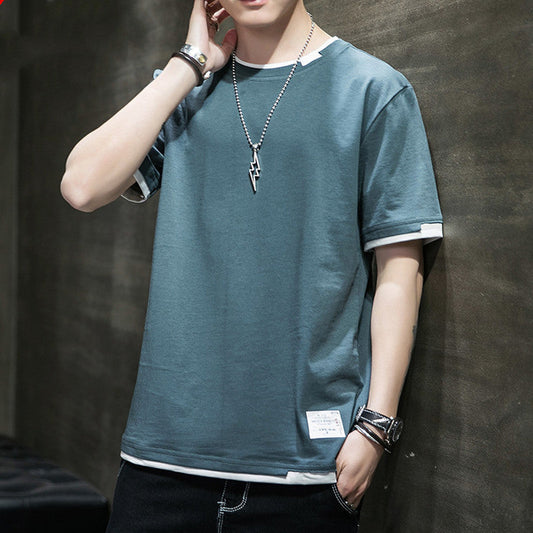 Summer Short Sleeve t-Shirt Men-0