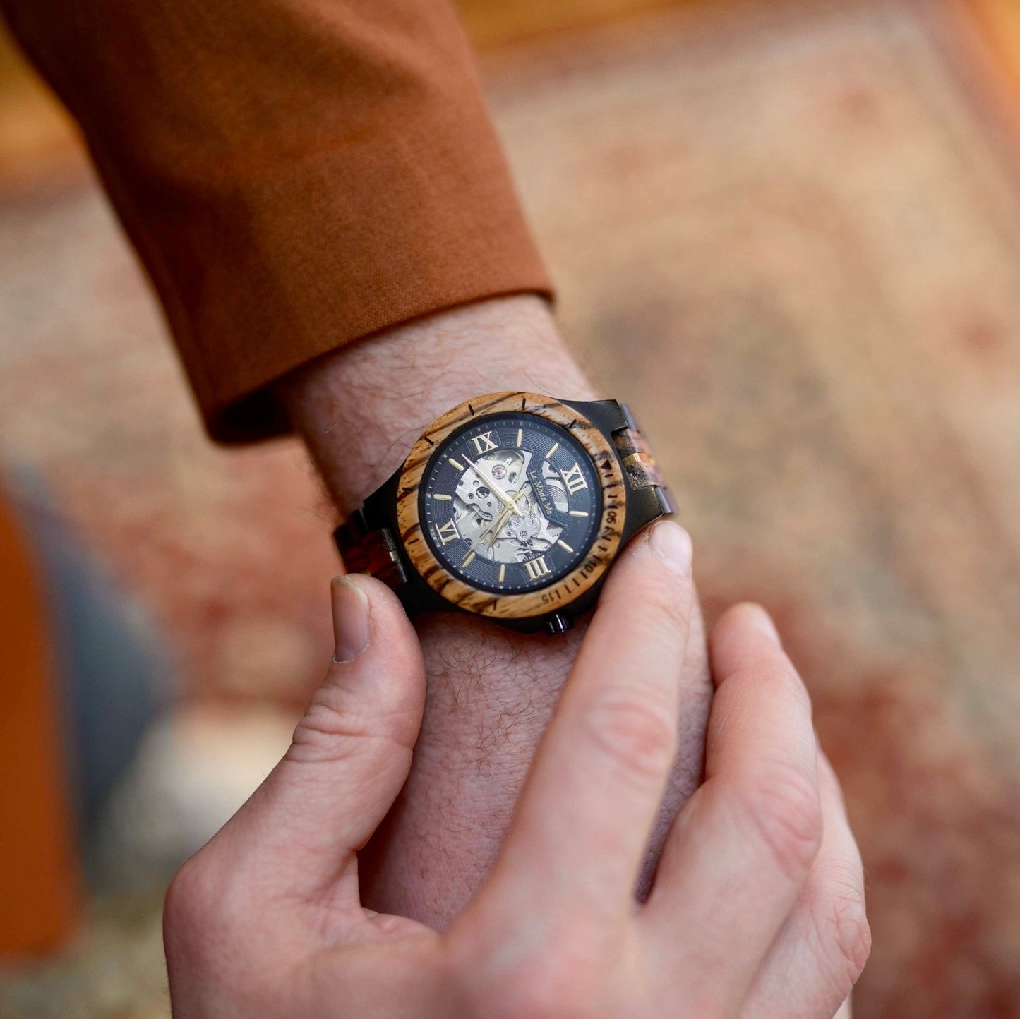 Watch Notterdam Automatic Zebrawood - Eco-Friendly Wooden Watch