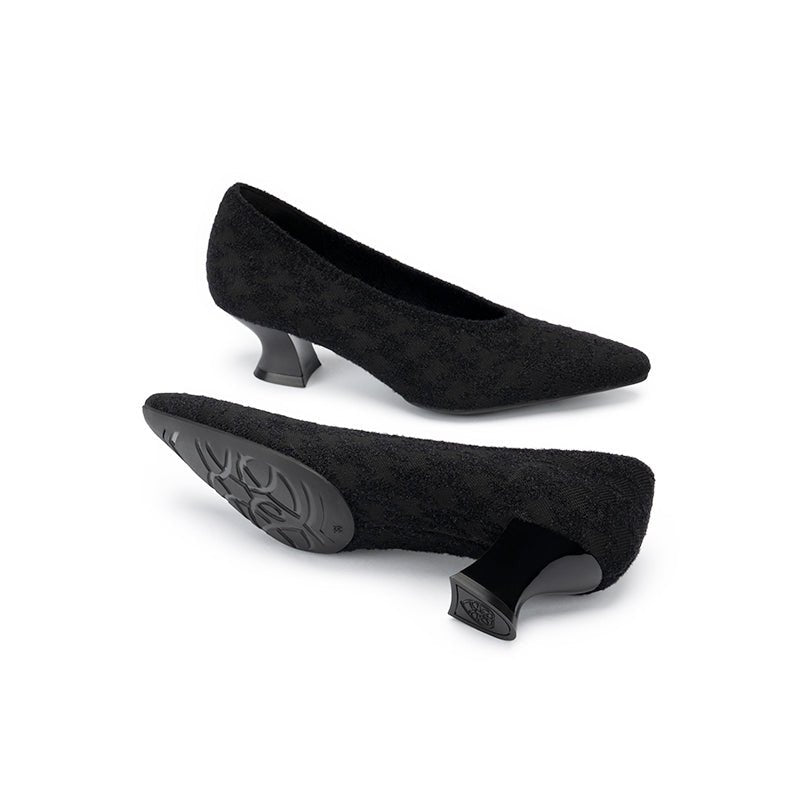 Modern Elegant Block Heel Pumps